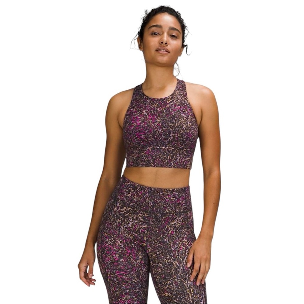 LULULEMON Wunder Train Longline Bra in topography multi - Picture 3 of 11